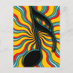Sommerzeit Semiquaver - 16. Notensymbol Postkarte