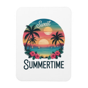 Sommerzeit Sommer Reise Strand Magnet
