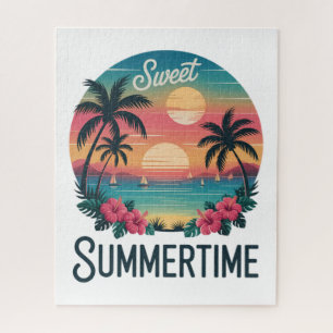 Sommerzeit Sommer Reise Strand Puzzle
