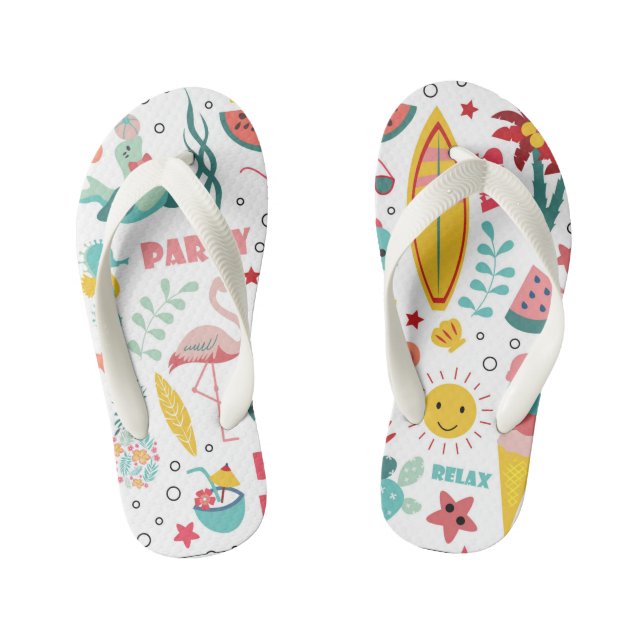 Sommerzeit Spaß Kid's Flip Flops (Fußbett)