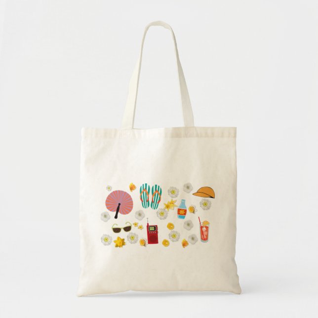 Sommerzeit-Spaß-Tasche Tragetasche (Vorne)