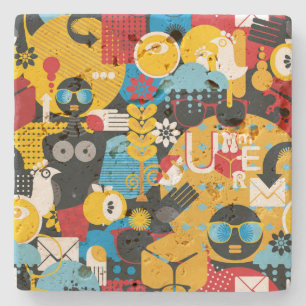 Sommerzeit Steinuntersetzer