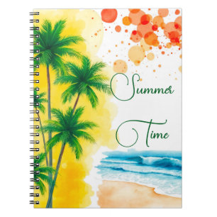 „Sommerzeit“-Stranddesign Notizblock