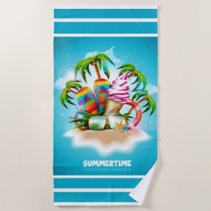 Sommerzeit Strandtuch