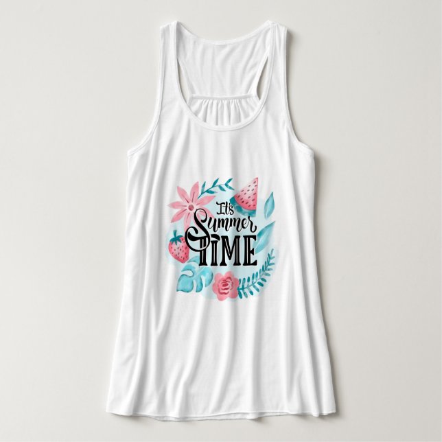 Sommerzeit Tank Top (Design Vorderseite)