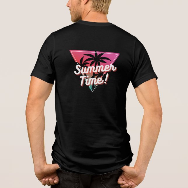 Sommerzeit Tri-Blend Shirt (Rückseite)