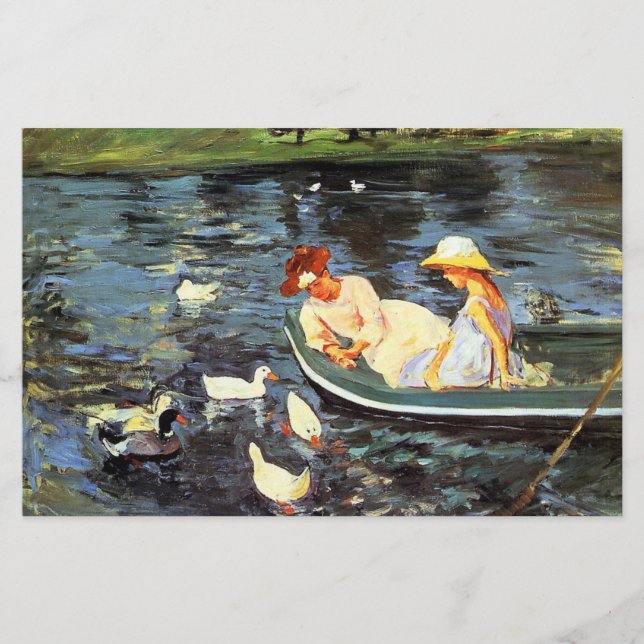 Sommerzeit (von Mary Cassatt) Briefpapier (Vorderseite)