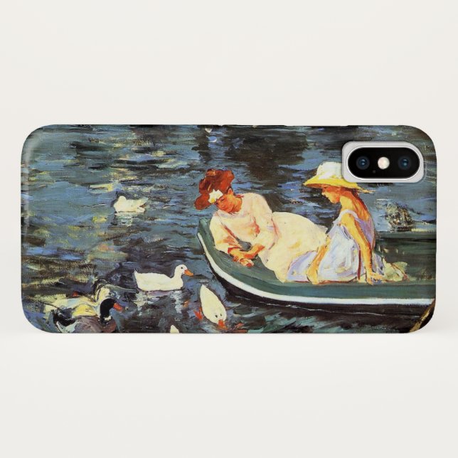 Sommerzeit (von Mary Cassatt) Case-Mate iPhone Hülle (Rückseite (Horizontal))