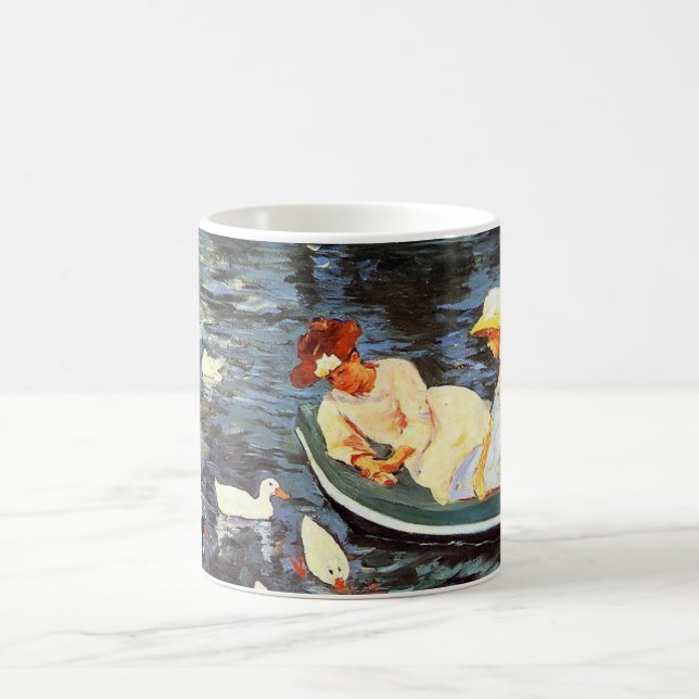 Sommerzeit (von Mary Cassatt) Kaffeetasse (Mittel)