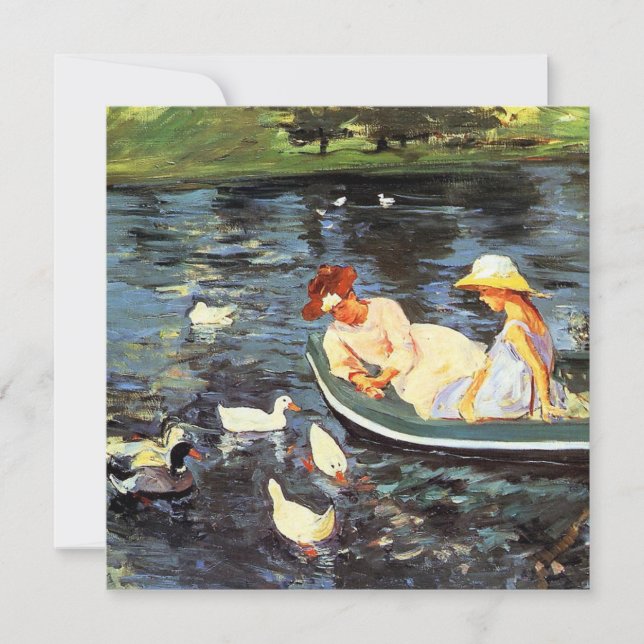 Sommerzeit (von Mary Cassatt) Karte (Vorderseite)
