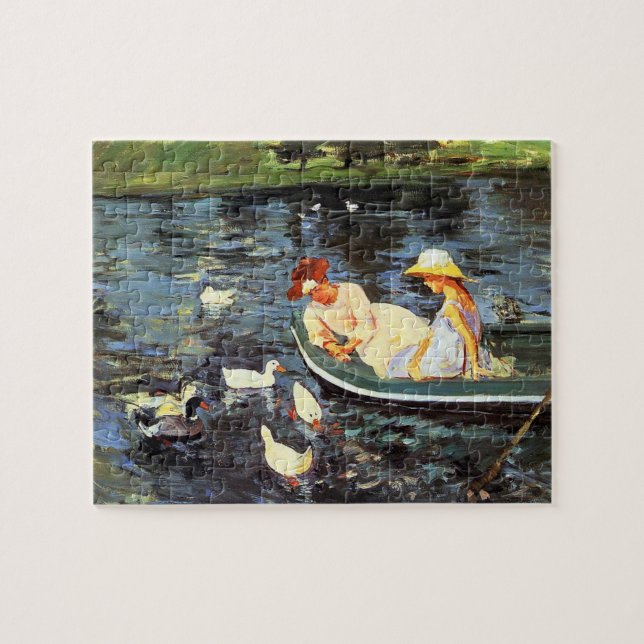 Sommerzeit (von Mary Cassatt) Puzzle (Horizontal)