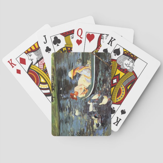 Sommerzeit (von Mary Cassatt) Spielkarten (Rückseite)