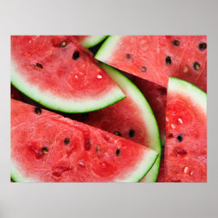 Sommerzeit Wassermelone Poster