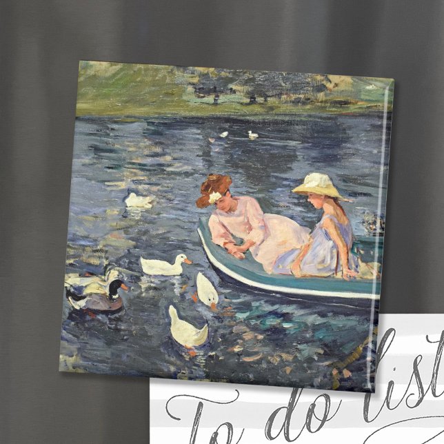 Sommerzeit zwei | Mary Cassatt Magnet (Von Creator hochgeladen)