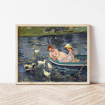 Sommerzeit zwei | Mary Cassatt Poster<br><div class="desc">Sommerzeit 2 (1894) von der amerikanischen Impressionistin Mary Cassatt. Die Originalkunst ist ein Ölgemälde auf der Leinwand,  das ein Portrait von zwei Frauen auf einem von Enten umgebenen Boot darstellt. Verwenden Sie die Entwurfstools,  um einen benutzerdefinierten Text hinzuzufügen oder das Bild zu personalisieren.</div>