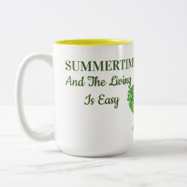 Sommerzeit Zweifarbige Tasse