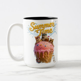 Sommerzeit Zweifarbige Tasse