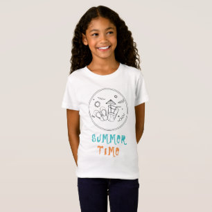 Sommerzeitvibes von Sonne & Urlaub, Skizze Kunst T-Shirt