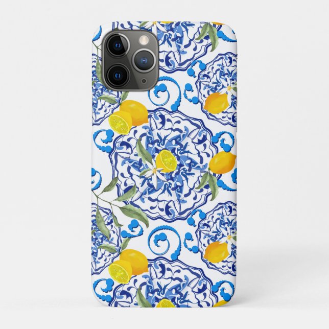Sommerzitrus, boho, bohemiisch, floralmediterran  Case-Mate iPhone hülle (Rückseite)