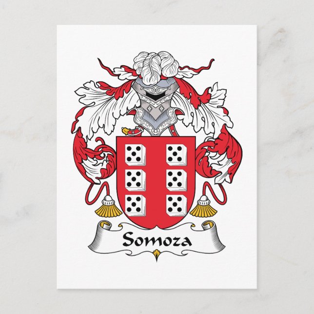 Somoza-Familienwappen Postkarte (Vorderseite)