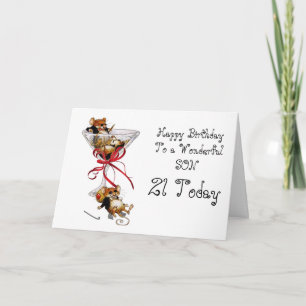 SON 21. BIRTHDAY CARD KARTE