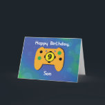 Son 9 Year Old Birthday Gamer Controller Karte<br><div class="desc">Wenn Sie sich eine tolle Möglichkeit vorstellen,  einen großen Gamer-Sohn zu seinem nächsten 9. Geburtstag zu begrüßen,  dann sehen Sie es sich schon an. Gönnen Sie ihm einfach diese Spielecontrollkarte und er wird sicher das beste Geschenk bekommen,  das er je an seinem besonderen Tag bekommt.</div>