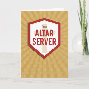 Son Altar Server Herzlichen Glückwunsch Sternexplo Karte