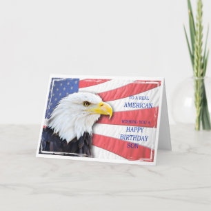 Son, American birthday card Karte
