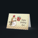 Son Birthday Bird zu Snowman Present Karte<br><div class="desc">Diese lustige Karte,  die einen niedlichen Schneemann auf dem Cover teilt,  ist eine Karte,  die Sie einem Sohn geben können,  der bereit ist,  einen WinterGeburtstag zu feiern. Sobald die Feier beginnt,  bekommt er sicher die Liebe von Ihnen.</div>
