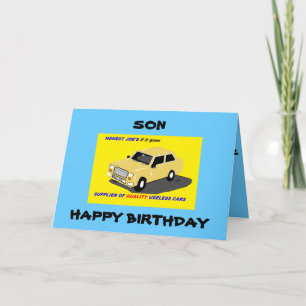 SON BIRTHDAY FUNNY KARTE