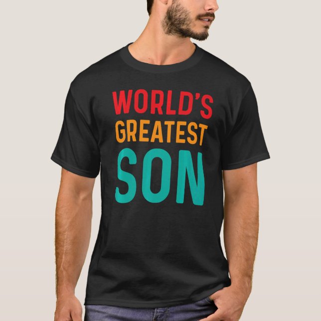 Son Boys Kids Family Liebe Eltern Bester Sohn T-Shirt (Vorderseite)