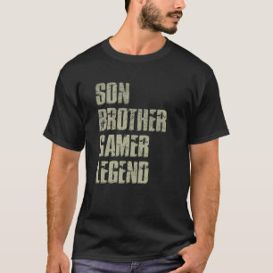 Son Brother Gamer Legend für Teenager-Jungs Christ T-Shirt
