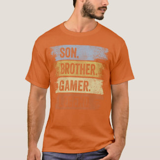 Son Brother Gamer Legend Gaming Gifts For Boys Fun T-Shirt
