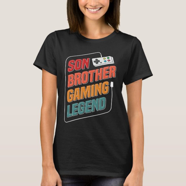 Son Brother Gaming Legend  1 T-Shirt (Vorderseite)