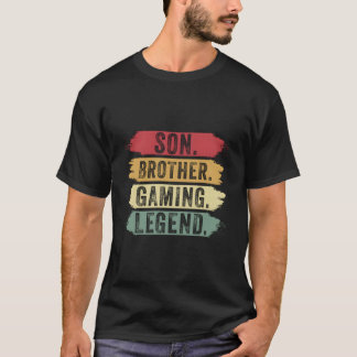 Son Brother Gaming Legend Best Christmas Retro 70" T-Shirt