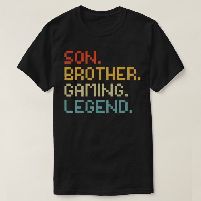 Son Brother Gaming Legend Video Game Geschenk für  T-Shirt (Design vorne)