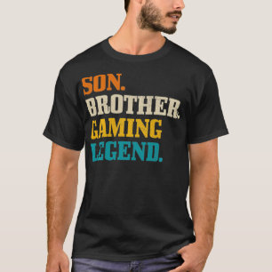 Son Brother Gaming Legend Vintag Retro Gamer Gesch T-Shirt