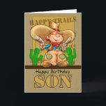 Son Cowboy Birthday Card - Rootin' Tootin' Birthda Karte<br><div class="desc">Son Cowboy Birthday Card - Rootin' Tootin' Birthday</div>