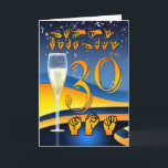 Son, Deaf Sign Language Son 30. Geburtstagskarte Karte<br><div class="desc">Son,  Deaf Sign Language Son 30. Geburtstagskarte - eine helle,  moderne Geburtstagskarte zum 30. Geburtstag eines Sohnes mit Champagner,  stilvollem und trendigem Design</div>