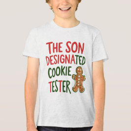 Son Designated Cookie Tester Weihnachten Tri-Blend Shirt