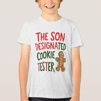 Son Designated Cookie Tester Weihnachten Tri-Blend Shirt