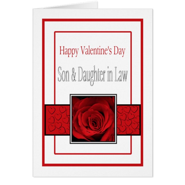 Son & Ehefrau Happy Valentine's Day Rose (Vorne)