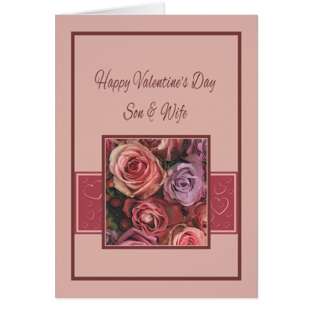 Son & Ehefrau Happy Valentine's Day Rose (Vorne)