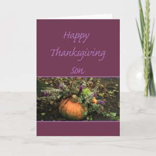 Son Erntedank Card Feiertagskarte