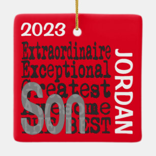 Son Extraordinaire CUSTOM Keramikornament