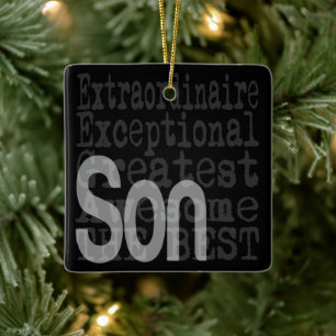Son Extraordinaire Keramikornament