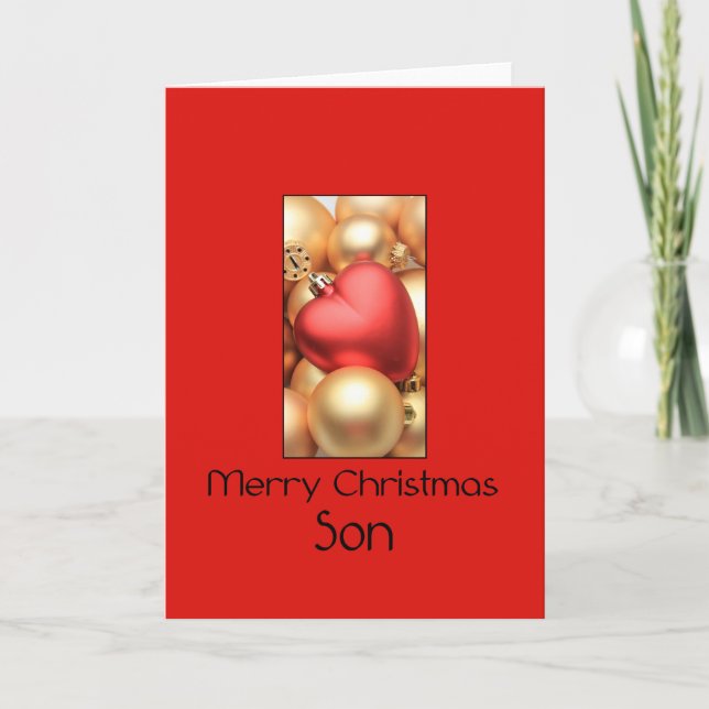 Son Frohe Weihnachtskarte Feiertagskarte (Vorderseite)