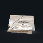 **SON** GLÜCKLICHER GEBURTSTAG FISCHEREI-SPASS KARTE<br><div class="desc">Sag DEINEM "SON",  wie glücklich du bist,  dass er IN DEINEM SOHN ist!! UND DASS SEINE FISCHEREIERFAHRUNG EINE GUTE MIT EINEM "BIT" DES "SPASSES" AUCH IST!!!!!</div>