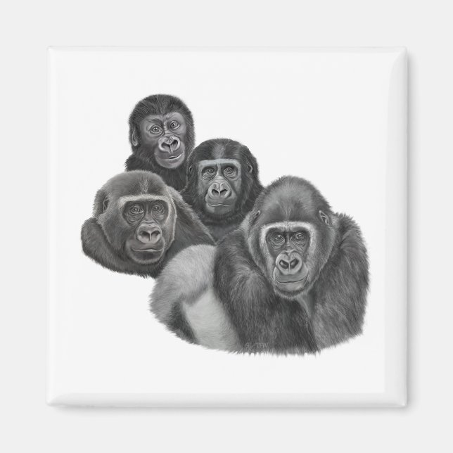 Son Gorilla Magnet By AGE. Gorilla Life (Vorne)