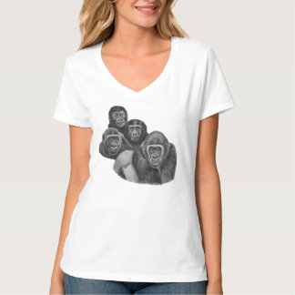 Son Gorilla V- Neck t-shirts By AGE.
